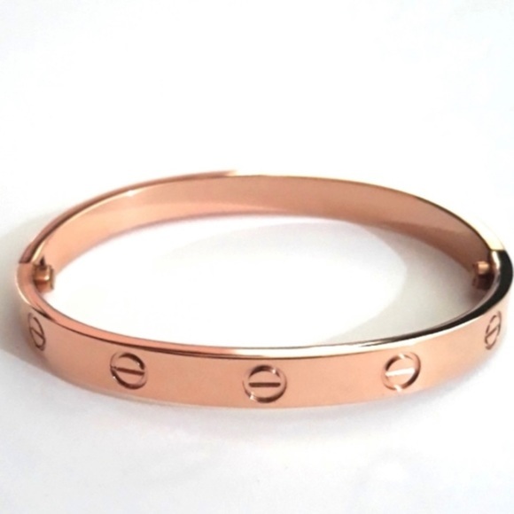 LOVE Screw Bangle Bracelet with Screwdriver in Rose Gold - Picture 7 of 8